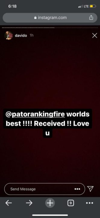 Patoranking Confirm