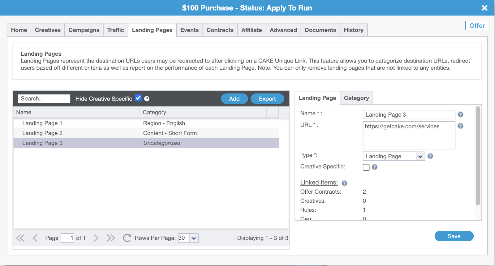 Multiple Landing Pages