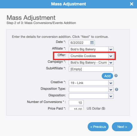 Mass Adjustment Tool
